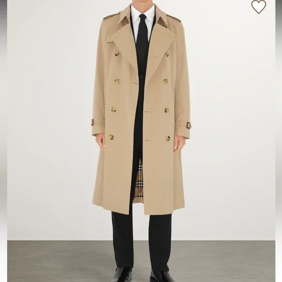 Burberry Kensington Tan Heritage Trench Coat with removable liner - Picture 1 of 15